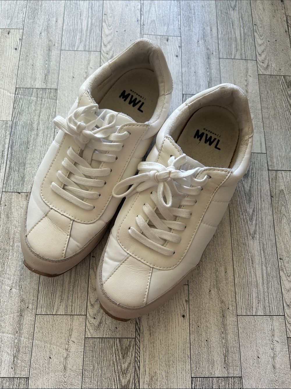 *closet clean out* Madewell MWL league Leather & nylon Sneakers 9